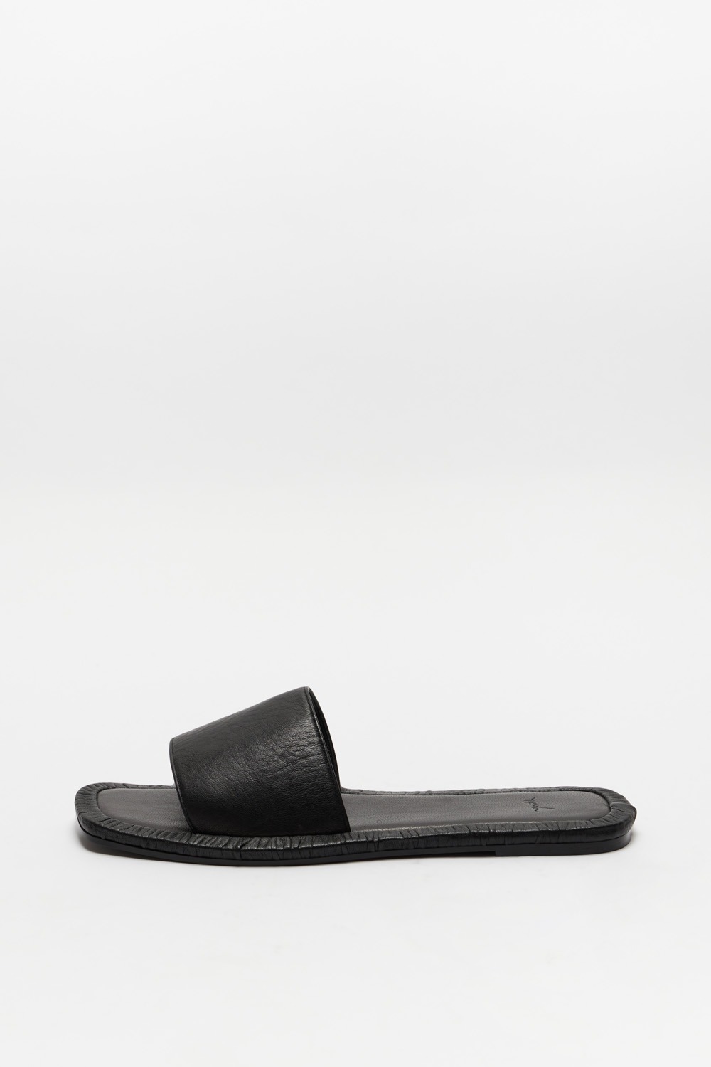Shirring Slide Sandals (W)