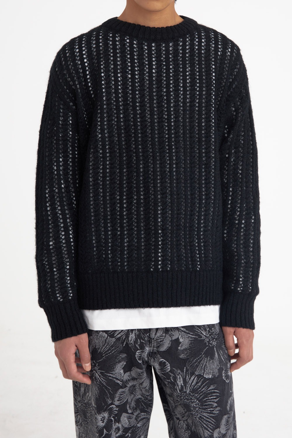 Meshed Mohair Sweater
