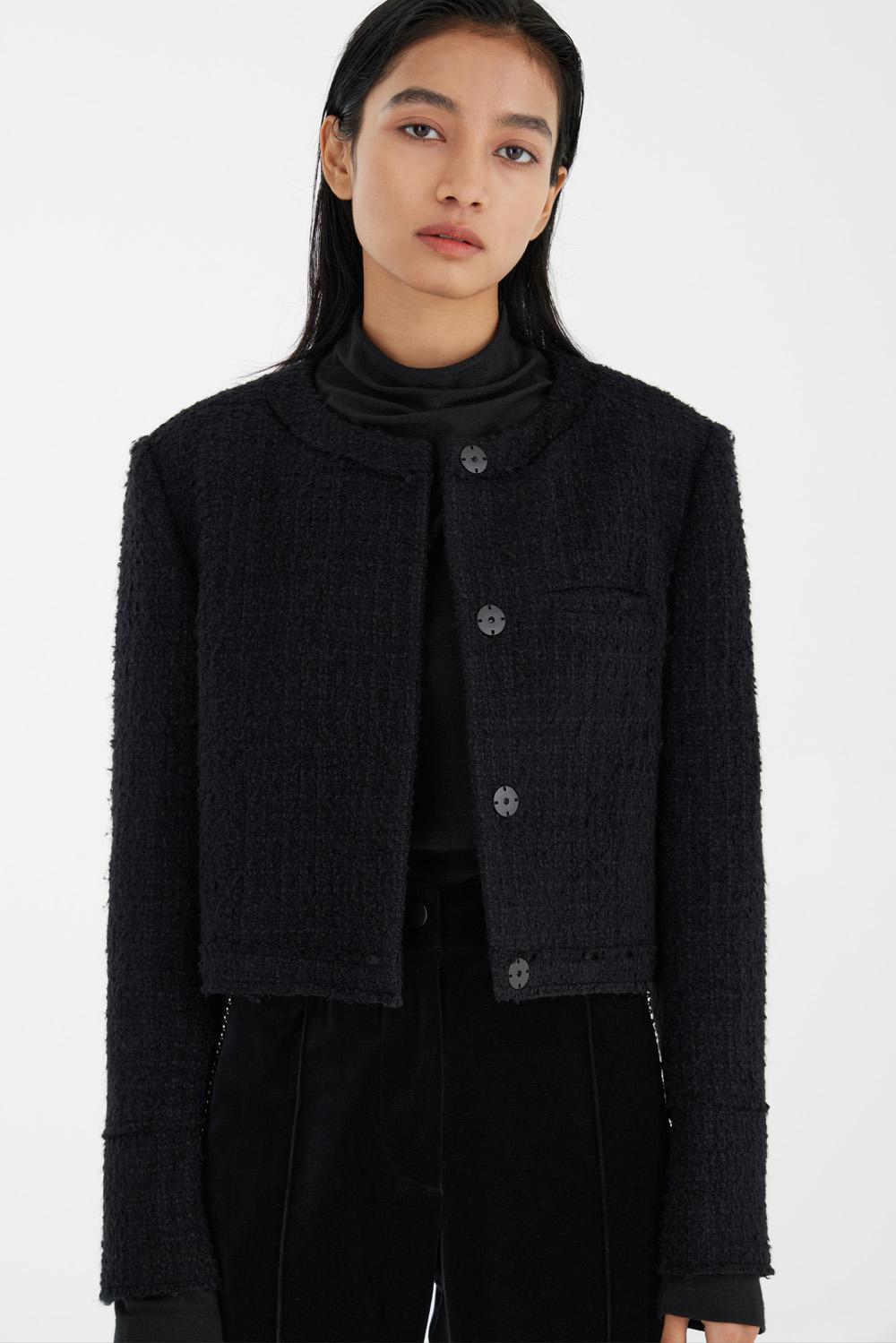 Cropped Tweed Jacket