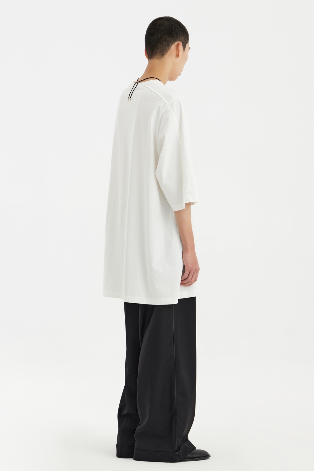 Inverted Pleat H/S T-Shirt